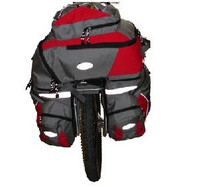 新款DOITE6189三合一自行车驮包背包多功能自带防雨罩(红)价格谈