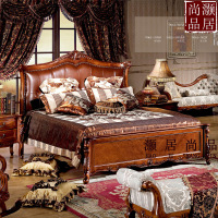 实木床 双人床 美式床 婚床 1.8米床欧式公主床卧室家具仿古特价