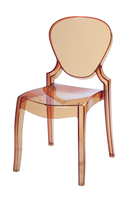 北欧简约现代休闲椅子时尚经典餐椅透明水晶椅设计师样板房会客椅