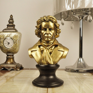 特价摆件书房装饰品工艺品摆设酒柜贝多芬音乐名人雕塑像欧式家居