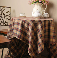 苏格兰风格桌布涤棉桌布盖布茶几布咖啡格子桌布餐桌布酒店桌布