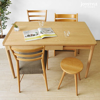 日式纯实木餐桌组合实木白橡木家具现代简约可伸缩折叠特价可定制