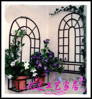 欧式铁艺壁挂花架窗台花盆架花篮盆景架置物架壁挂架户外花盆架