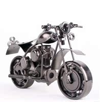 金属工艺品 铁质摩托车模型 创意家居橱窗办公装饰摆件礼品流行