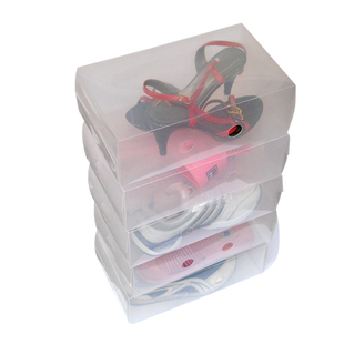 妙多 拉丝斜纹款水晶透明鞋盒/塑料鞋盒/女款鞋盒 90g