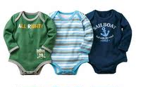 亏本拆卖日本正品NISSEN夏装婴儿连体衣长袖每件25元