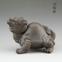 【天天特价】宜兴紫砂茶宠紫砂摆件长寿龟龙龟 精品茶具 手工雕塑