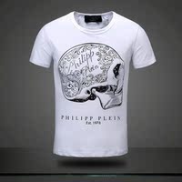 philipp plein男士短袖T恤2014爆款骷髅头纯棉短袖 men t-shirt