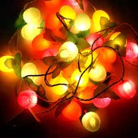 圣诞装饰品水果灯圣诞树装饰灯荔枝灯串圣诞节日装饰