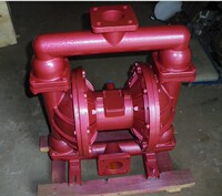 上海QBY-65铸铁气动隔膜泵 原装进口气动隔膜泵四氟耐油