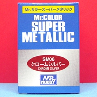 微界模型 郡士/郡仕油漆 油性颜料 SM06 超级金属铬银 18ML 现货