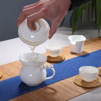 包邮茶漏茶滤网功夫茶具过滤网纯白瓷风炉茶托纱布网茶滤创意