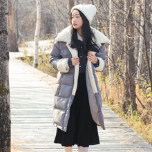2016冬季新款韩版气质保暖加厚棉服女中长款学生宽松大码连帽棉袄
