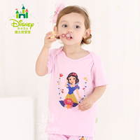 Disney/迪士尼爬服婴儿活动肩圆领短袖T恤2件装夏装152S664