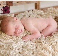 影楼儿童摄影道具背景摄影毛毛毯 婴儿拍照地毯 纯白色短毛毯批发