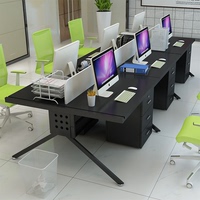 上海办公家具职员办公桌简约现代四人组合桌椅六人屏风卡座工作位