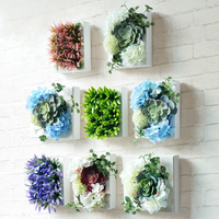 田园创意家居立体墙贴仿真植物壁挂背景墙装饰品客厅壁饰挂件花卉