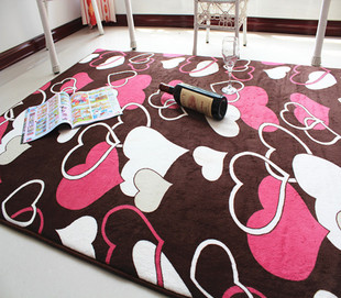 小鹅卵石头珊瑚绒圆形地毯垫电脑椅瑜伽垫卧室客厅茶几沙发床头边