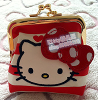日本hello kitty搭扣零钱包 韩版可爱卡通女式硬币包 时尚零钱夹