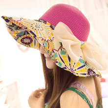 2015春夏新款 韩版波西米亚大檐帽女士遮阳帽防辐射防晒帽沙滩帽