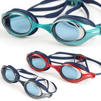 正品SABLE黑貂泳镜专业防水防雾防眩抗强光游泳高清平光眼镜GX100
