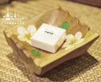 包邮特价新款泰国进口实木肥皂盒迷你皂碟皂托香皂架卫生间 用品