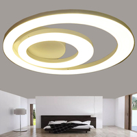 欧式LED吸顶灯简约现代卧室温馨大气客厅灯创意个性艺术圆形灯具