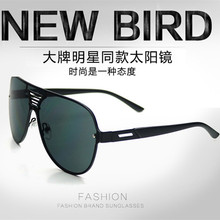 新鸟2016新款明星同款时尚眼罩型彩膜太阳眼镜 户外情侣墨镜男女