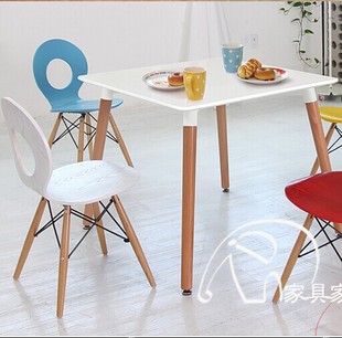 餐桌咖啡桌 时尚白色洽谈桌 家用小户型餐桌 商用餐桌韩式组装