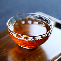 靳泓 玻璃茶杯 锤纹杯日式手工锤纹功夫茶具公杯品茗杯加厚创意杯