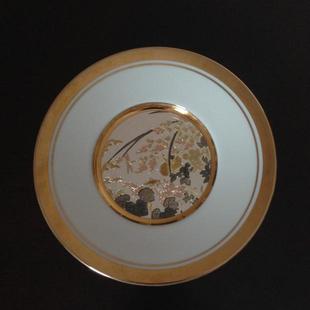 西洋古董瓷器收藏：美国名品Hamilton 日本手工23K描金装饰盘6