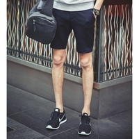 2016夏装原创英伦街拍超赞版型欧美专柜太空棉修身短裤男士休闲裤