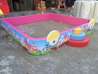 淘气堡儿童沙池海洋球池幼儿园儿童乐园木质软包游戏池安全围栏