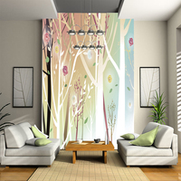 定制型大型壁画壁纸客厅卧室电视背景墙纸走廊玄关无缝壁画白桦林