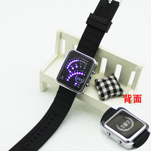 火星弟弟 华晨宇 中文名字LOGO标志LED扇形 男女学生必备电子手表