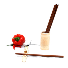 江南太太 铁木筷子实木筷家用十双装木质筷条