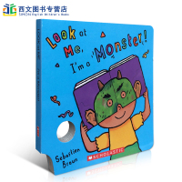 英文原版绘本 Look At Me book I'm A Monster 趣味童书育儿吴敏兰推荐纸板面具书 0-5岁宝宝玩乐游戏图书 在学习中获取知识mask
