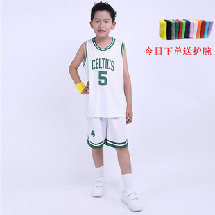 5号加内特夏季儿童篮球服幼儿园中小童运动套装童装演出童装球衣