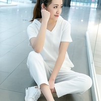天天特价 运动套装女夏2017新款彩色韩版大码显瘦两件套休闲装