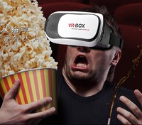 VR智能眼镜vr虚拟现实3d影音游戏手机头盔可调瞳距头戴式 白色