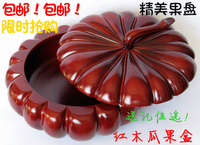 越南红木工艺品 精美果盘瓜果盒喜糖盒南瓜果盘 创意烟灰缸 送礼