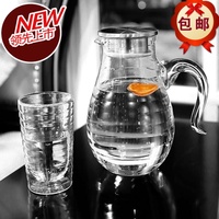 包邮波米欧耐高温玻璃大容量凉水冷水壶 果汁豆浆壶透明水瓶水杯