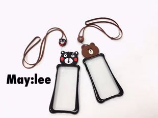 韩国东大门代购新款时尚MayLee小熊动物苹果7手机保护壳流行包邮