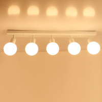 LED镜灯 可旋转5头梳妆台化妆壁灯镜前灯酒柜灯  过道吸顶灯