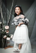 欧尚童趣正版儿童摄影服装 欧美贵族范儿写真套装 女大童复古森系