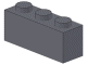 乐高配件 LEGO 乐高3622  1x3砖 深灰色 全新正品