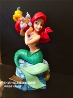 上海迪士尼乐园代买 美人鱼创意雕塑八音盒摆件 家居饰品生日礼物
