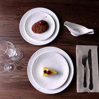 酒店餐厅家用西餐北欧圆盘陶瓷菜盘饭盘早餐面包陶骨瓷碟盘子餐具