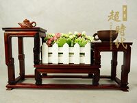 茶壶架子红酸枝小博古架实木桌上置物架微型盆景摆件工艺品复古托