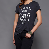 2015夏季新款Minnerita女装 多色棉质舒适休闲字母女士短袖T恤